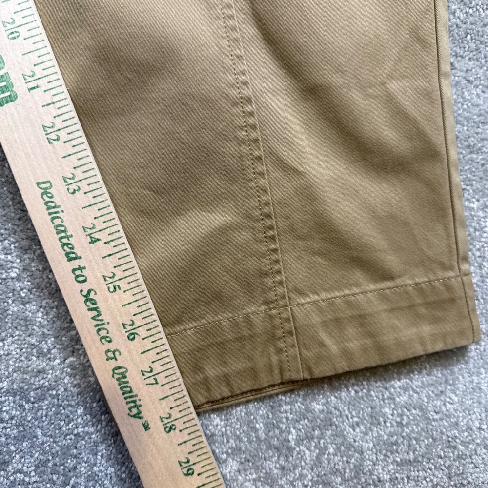 Barbour Maison Kitsune Cargo Trousers Trench Tan Khaki Pants Ankle NWT 42x32 - Picture 12 of 14